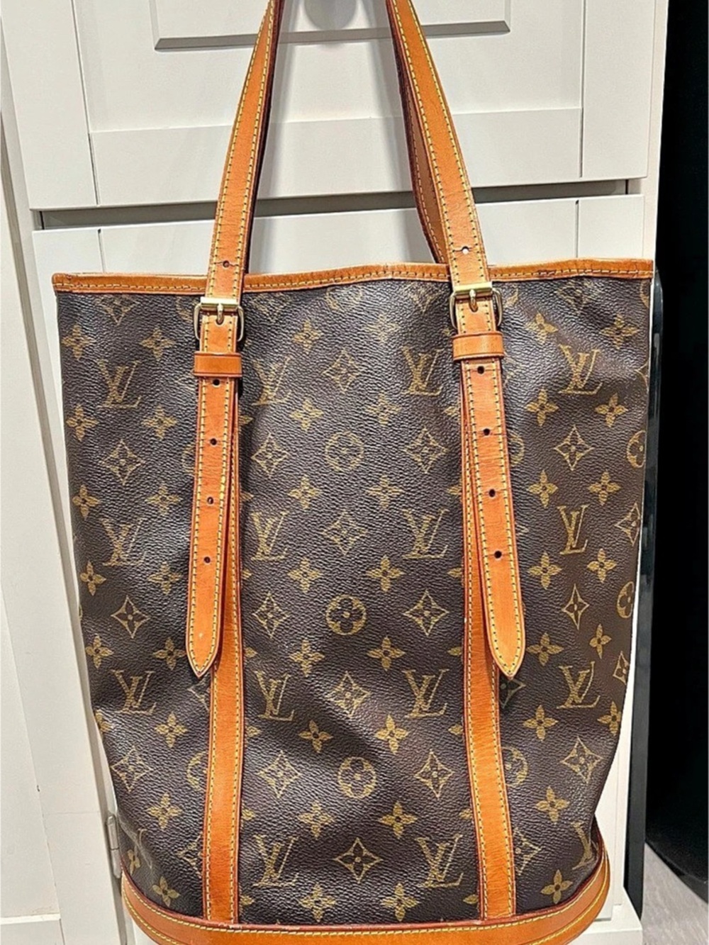 Louis Vuitton Cabas Piano Monogram Tote in Brown